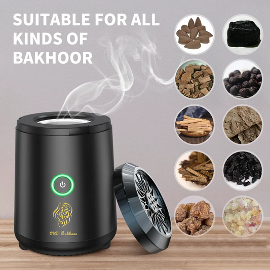 Portable Electronic Bakhoor Burner,Mini Incense Burner Bakhoor,
